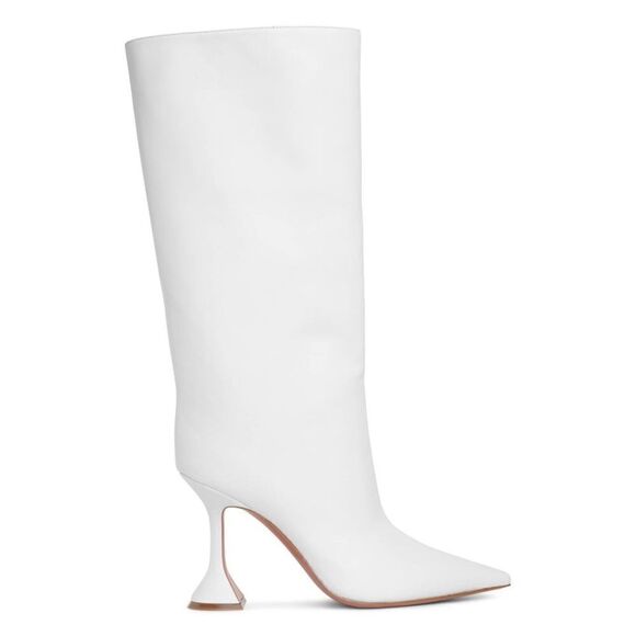 Revolve AMINA MUADDI Fiona Rain white leather boots, size 39 - Picture 4 of 16